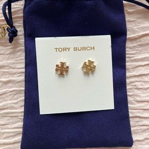 Tory Burch Gold Logo Studs